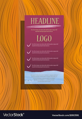 Brochure flyer design layout template size a4 vector image