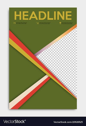 Brochure flyer design layout template size a4 vector image