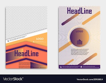 Brochure flyer design layout template size a4 vector image