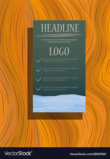 Brochure flyer design layout template size a4 vector image