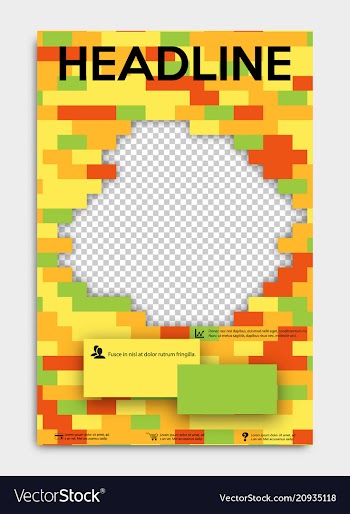 Brochure flyer design layout template size a4 vector image