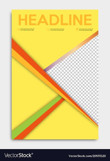 Brochure flyer design layout template size a4 vector image