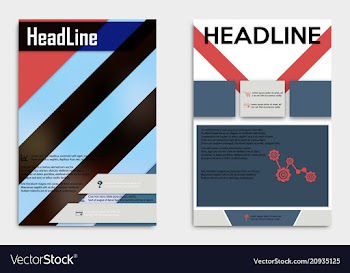 Brochure flyer design layout template size a4 vector image