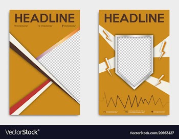 Brochure flyer design layout template size a4 vector image