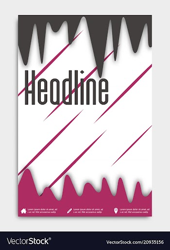 Brochure flyer design layout template size a4 vector image
