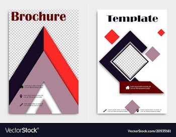 Brochure flyer design layout template size a4 vector image