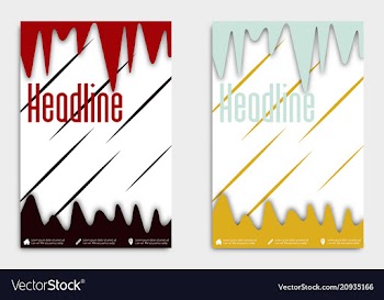 Brochure flyer design layout template size a4 vector image