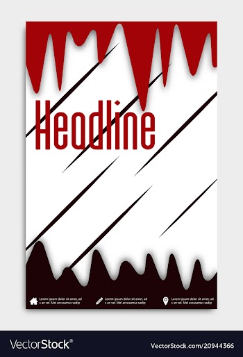 Brochure flyer design layout template size a4 vector image