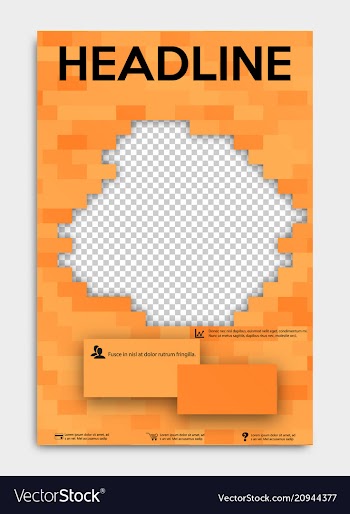 Brochure flyer design layout template size a4 vector image