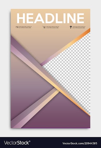 Brochure flyer design layout template size a4 vector image