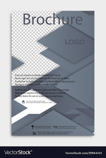 Brochure flyer design layout template size a4 vector image