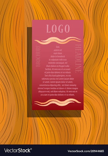 Brochure flyer design layout template size a4 vector image