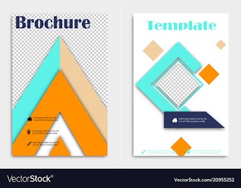 Brochure flyer design layout template size a4 vector image