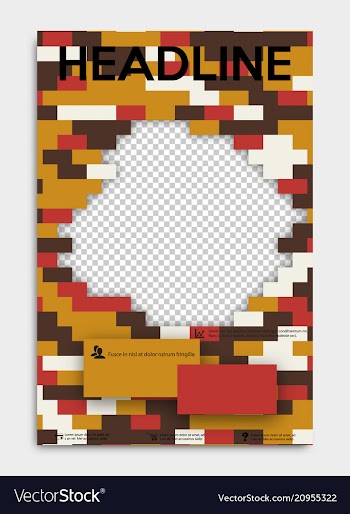 Brochure flyer design layout template size a4 vector image