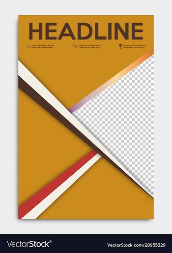 Brochure flyer design layout template size a4 vector image