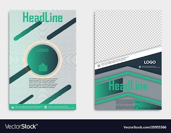 Brochure flyer design layout template size a4 vector image