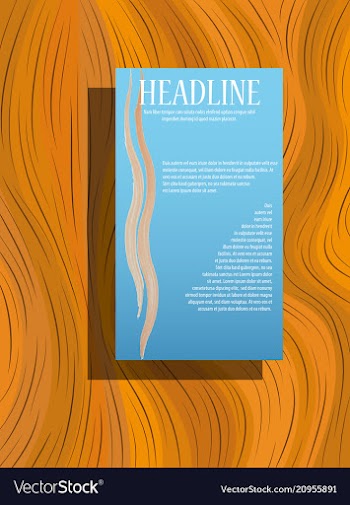 Brochure flyer design layout template size a4 vector image