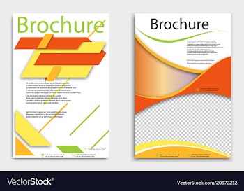 Brochure flyer design layout template size a4 vector image