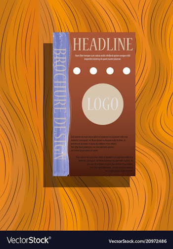 Brochure flyer design layout template size a4 vector image