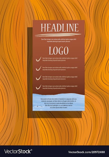 Brochure flyer design layout template size a4 vector image