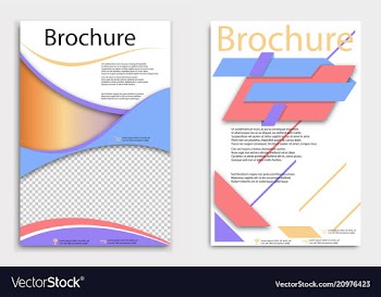 Brochure flyer design layout template size a4 vector image