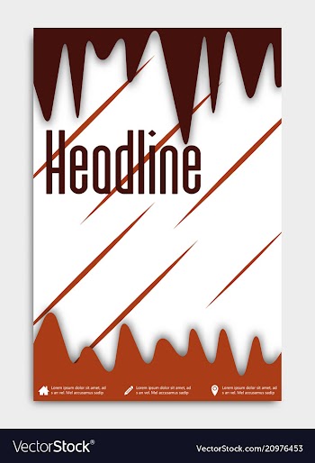 Brochure flyer design layout template size a4 vector image