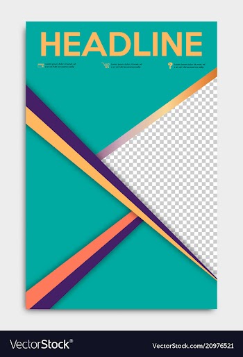 Brochure flyer design layout template size a4 vector image