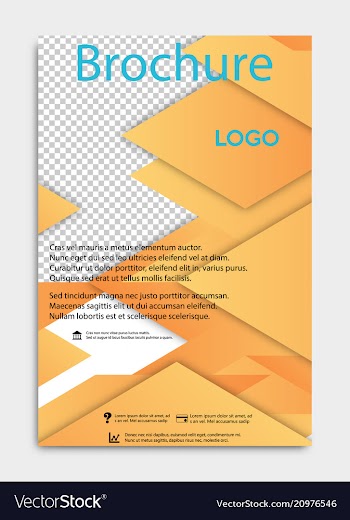 Brochure flyer design layout template size a4 vector image