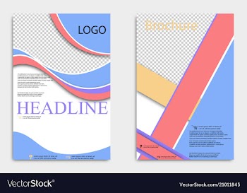 Brochure flyer design layout template size a4 vector image