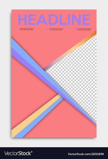 Brochure flyer design layout template size a4 vector image
