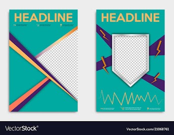 Brochure flyer design layout template size a4 vector image