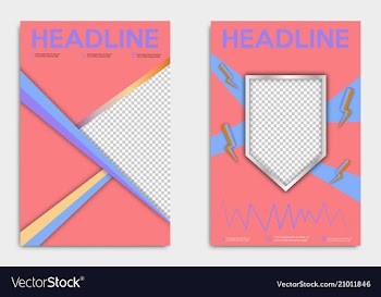 Brochure flyer design layout template with shield vector image