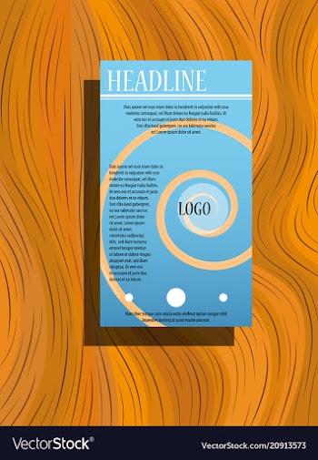 Brochure flyer magazine cover poster template vector image