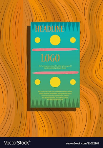 Brochure flyer magazine cover poster template vector image