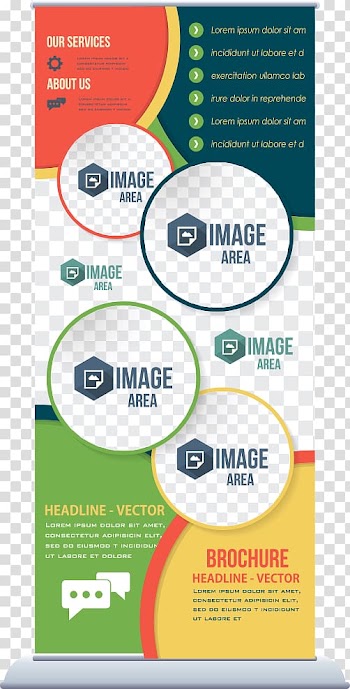 Brochure illustration, Euclidean Poster, round background Roll transparent background PNG clipart
