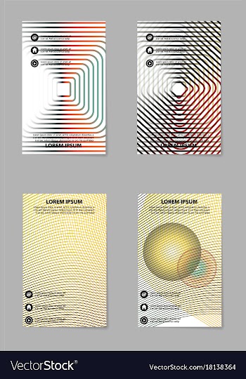 Brochure layout template abstract flyer cover vector image