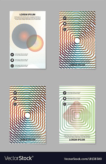 Brochure layout template abstract flyer cover vector image