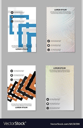 Brochure layout template abstract flyer cover vector image