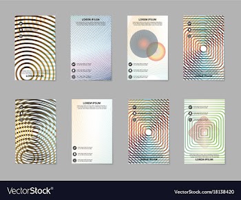 Brochure layout template abstract flyer cover vector image