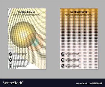 Brochure layout template abstract flyer cover vector image