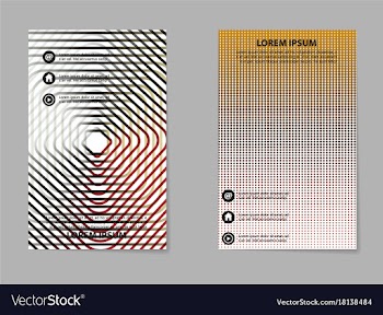 Brochure layout template abstract flyer cover vector image