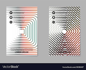 Brochure layout template abstract flyer cover vector image