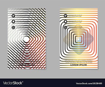 Brochure layout template abstract flyer cover vector image