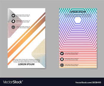Brochure layout template abstract flyer cover vector image