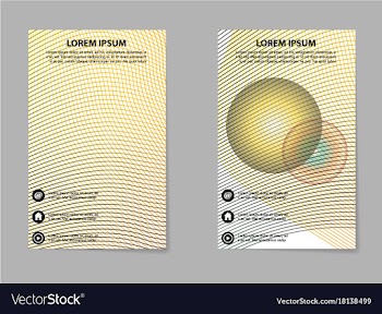 Brochure layout template abstract flyer cover vector image