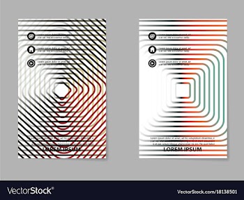 Brochure layout template abstract flyer cover vector image