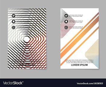 Brochure layout template abstract flyer cover vector image