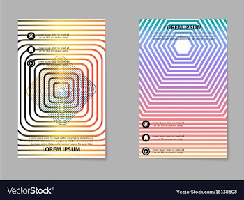 Brochure layout template abstract flyer cover vector image
