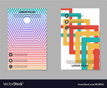 Brochure layout template abstract flyer cover vector image