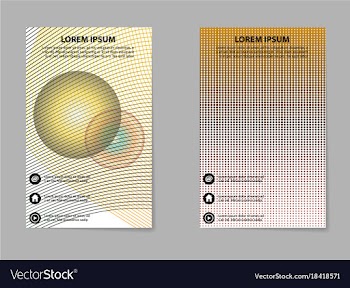 Brochure layout template abstract flyer cover vector image